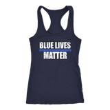 Blue Lives Matter - Women's Racerback Tank Top