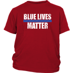 Youth "Blue Lives Matter" Shirt - Kids