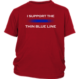 Youth "I support the Thin Blue Line" Shirt - Kids