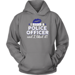 "I Kissed A Police Officer" - Blue lips - Hoodie