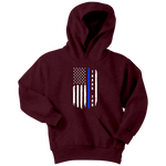 Youth "Thank You" Thin Blue Line Hoodie - Kids