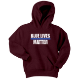 Youth "Blue Lives Matter" Hoodie - Kids