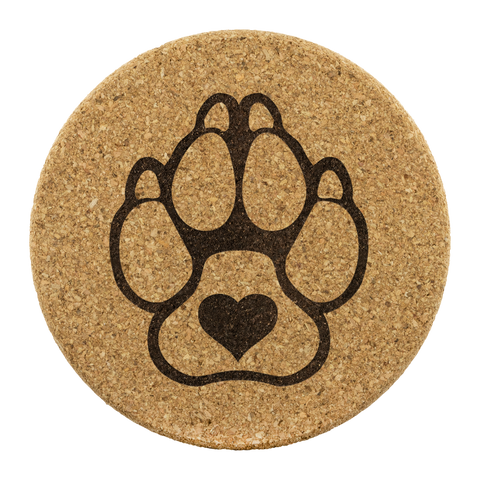 K9 with Heart - Round Coasters