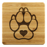 K9 Heart Coasters - Set of 4