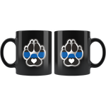 K9 Heart - Thin Blue Line Mug